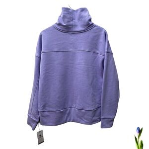 Apana Lavender Cowl Neck Pullover Fleece